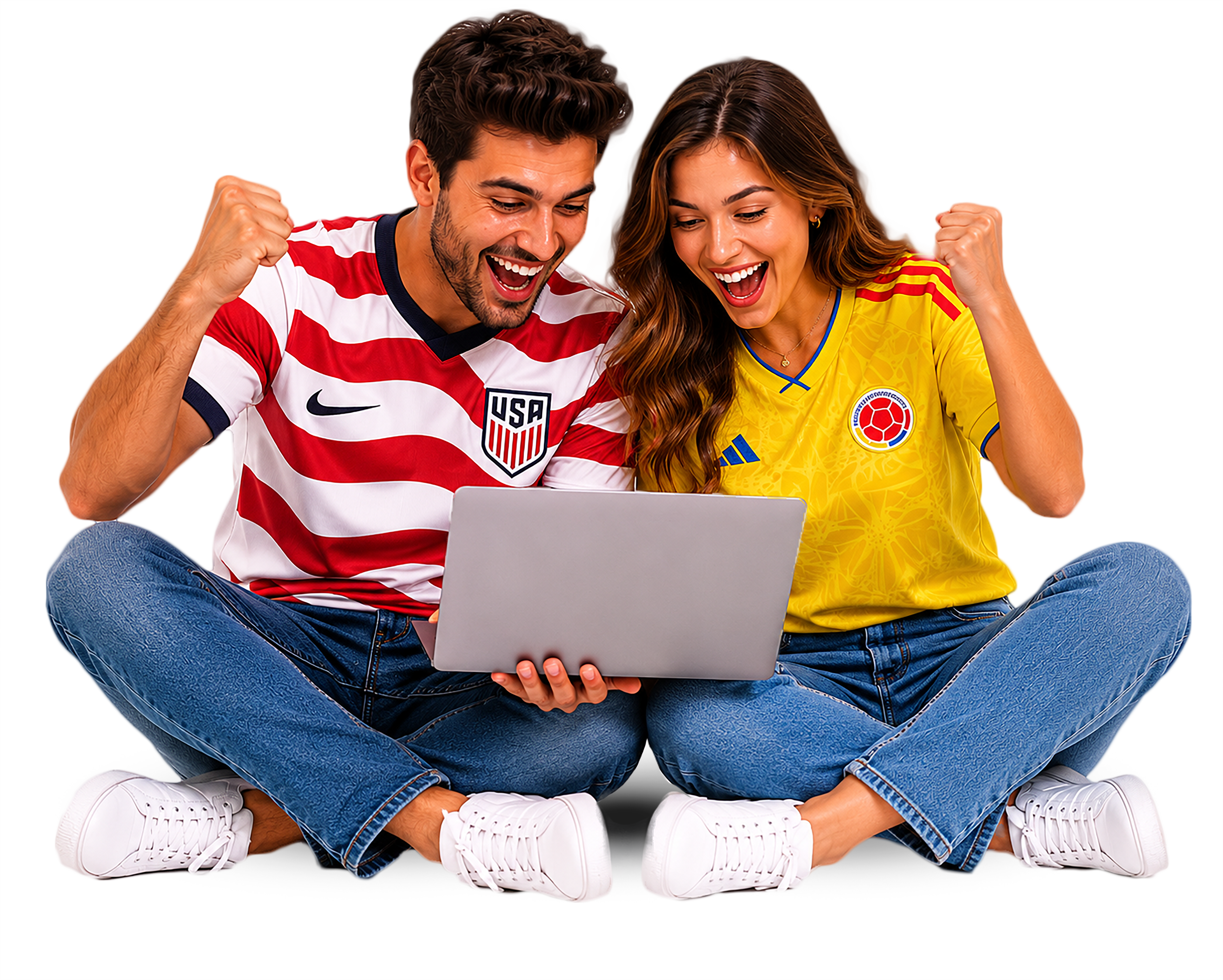 Pareja comprando online